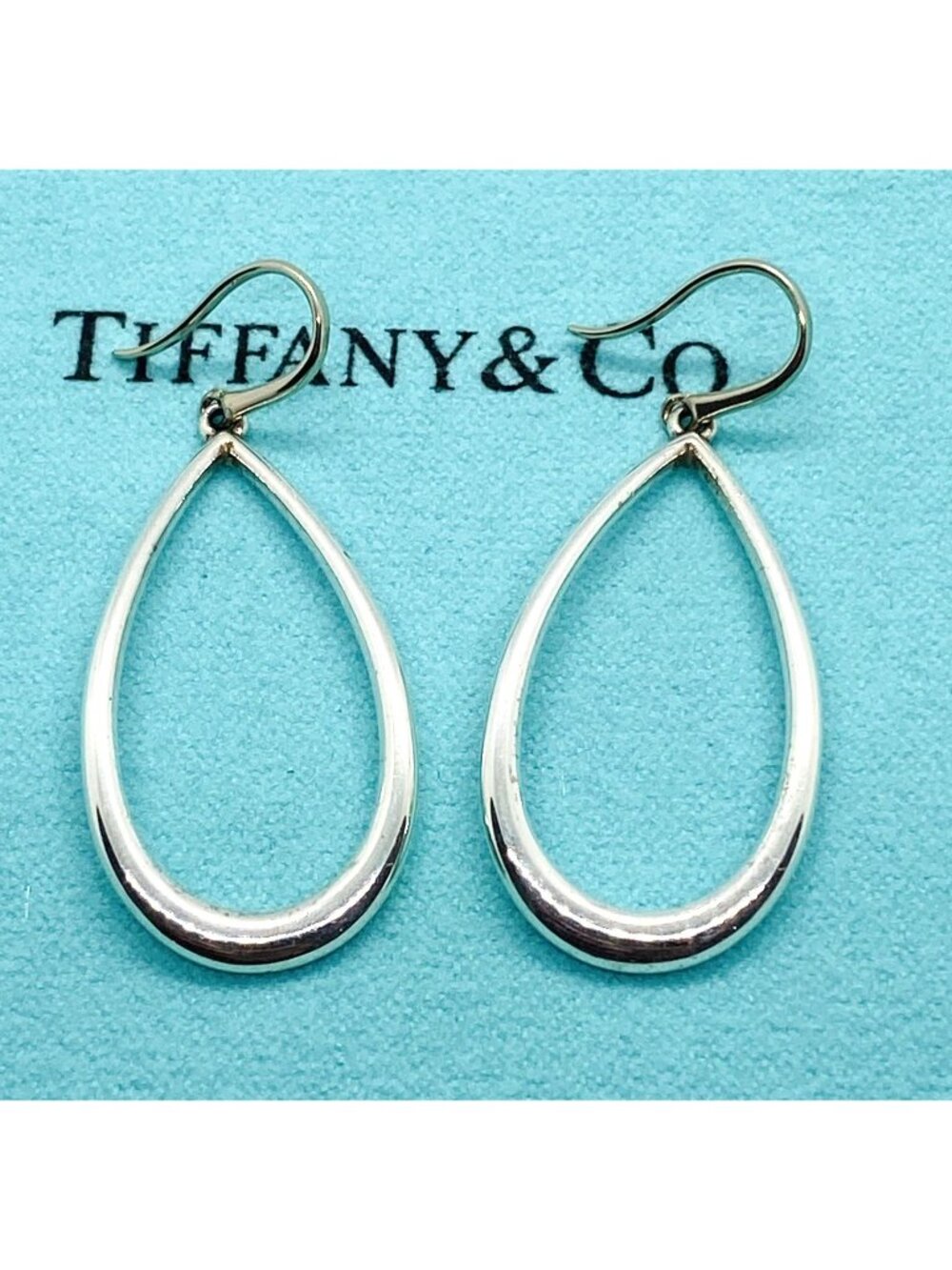 Tiffany & Co Petal Drop Hook Sterling Silver 925 Earrings